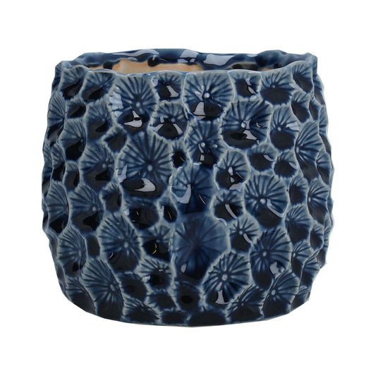 Navy Crater Pot - Large
