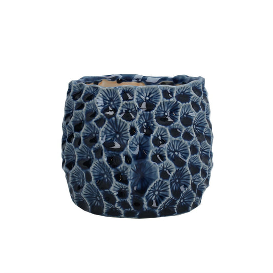 Navy Crater Pot - Small