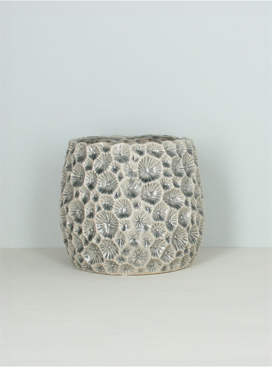 Grey Crater Pot - Large