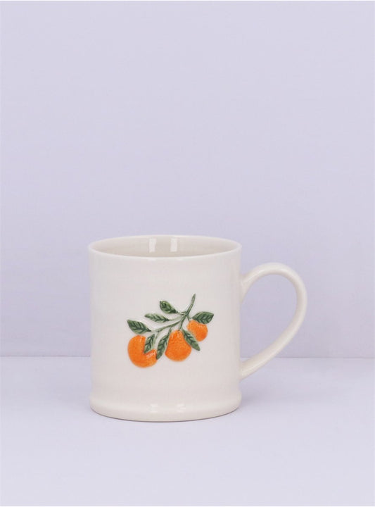 Orange Stoneware Mug