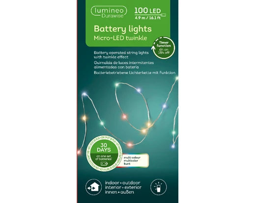 Micro-LED Battery Outdoor Lights - Multicoloured