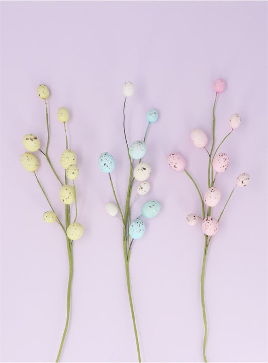Set of 3 Pastel Egg Spray