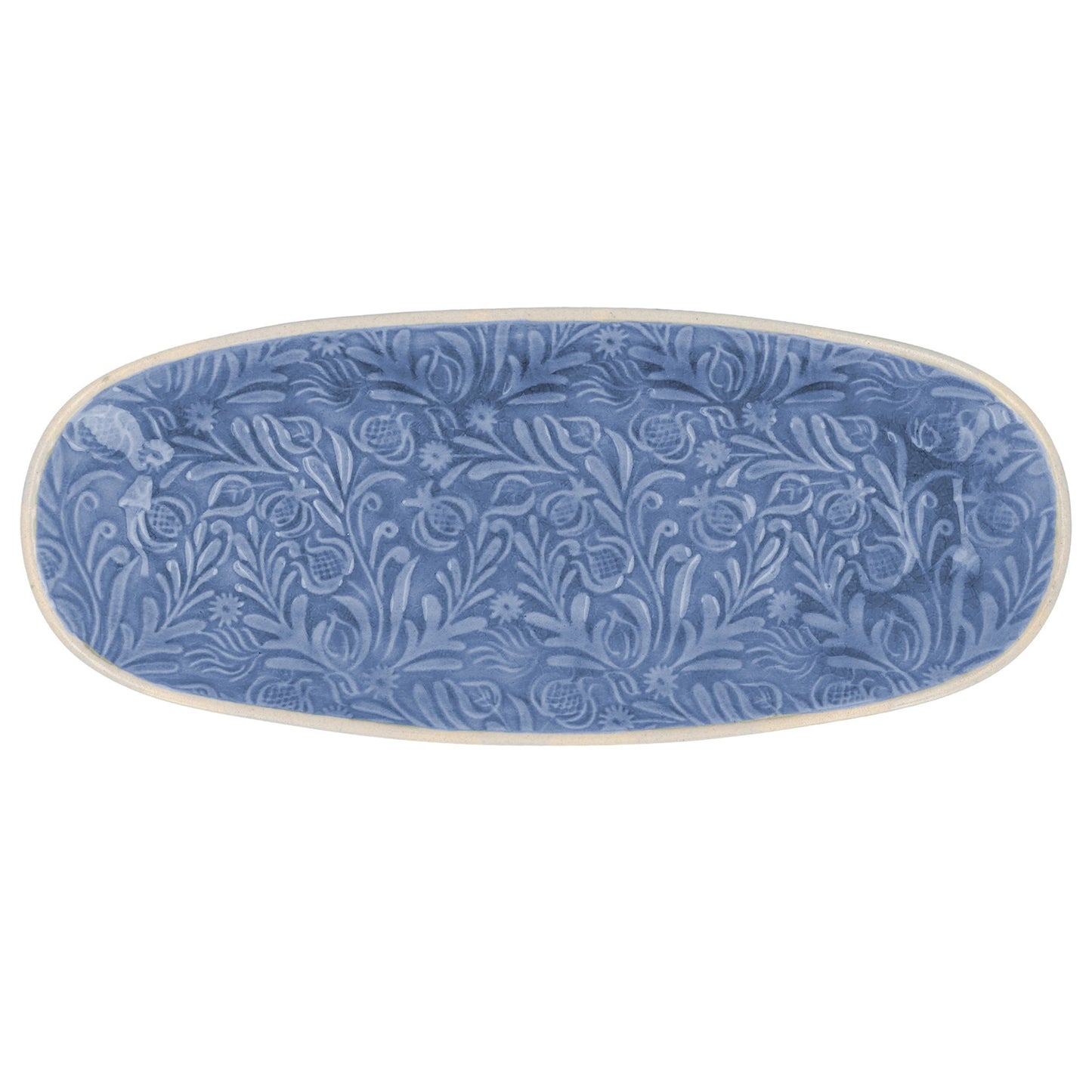 Country Flowers Oval Plate