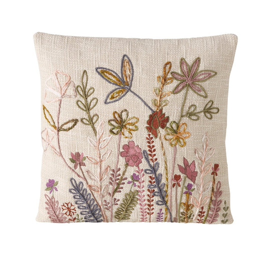 Handwoven Wildflowers Cushion
