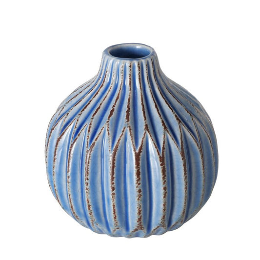 Set of 3 Vases - Lenja (Blue, White, Orange)