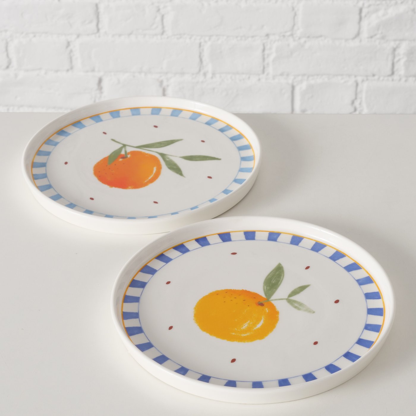 'Oranges' Set of 2 Plates