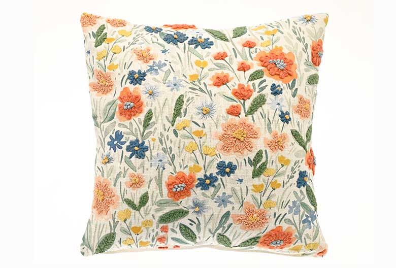Fleur Embroidered Cushion