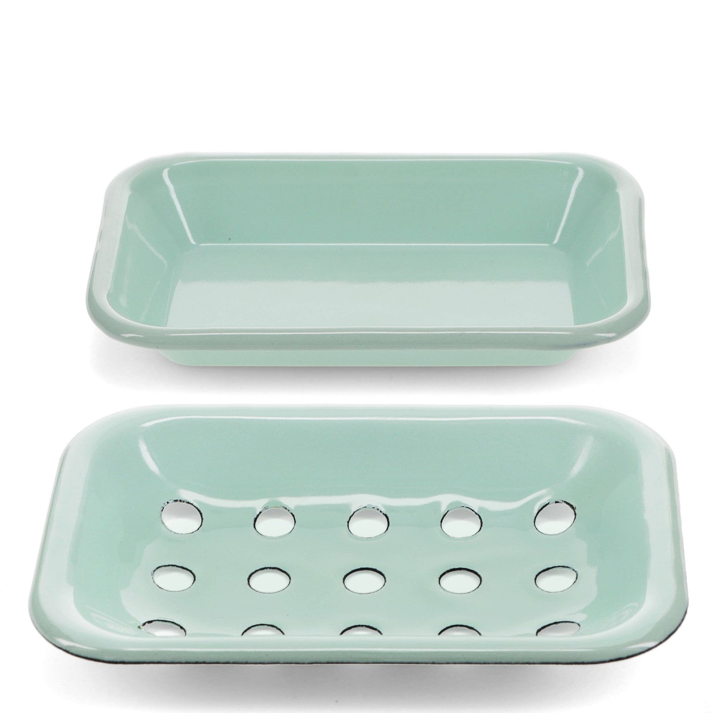 Enamel Soap Dish - Green