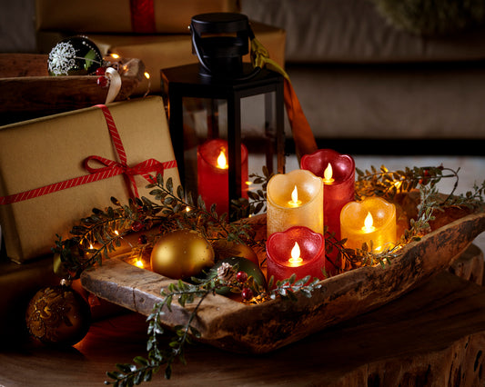 LED Waving Candle - Red - Assorted Sizes