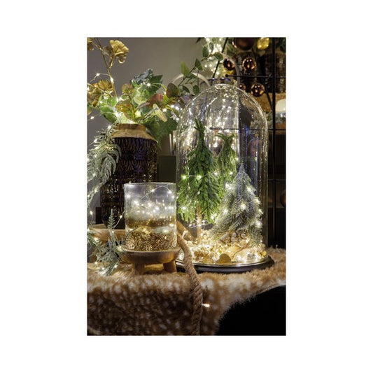 Micro LED String Lights (100 LEDs) - Silver/Cool White