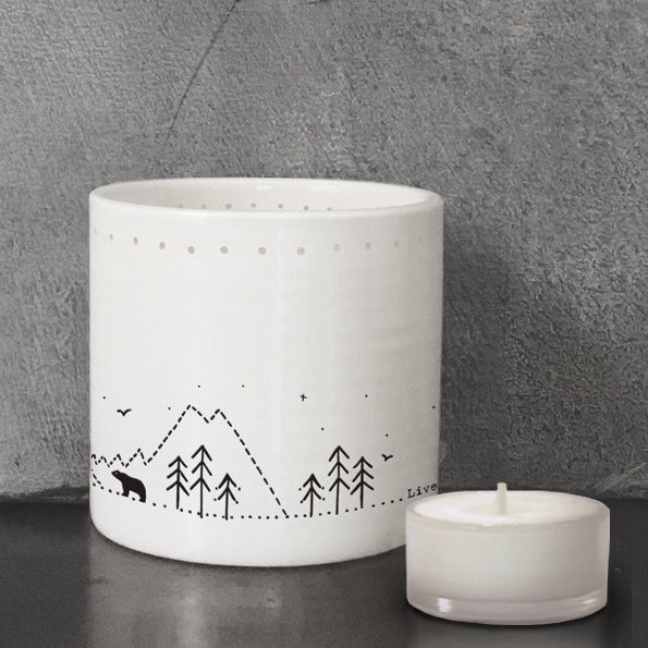 Tealight Holder - Live Simply, Laugh Alot