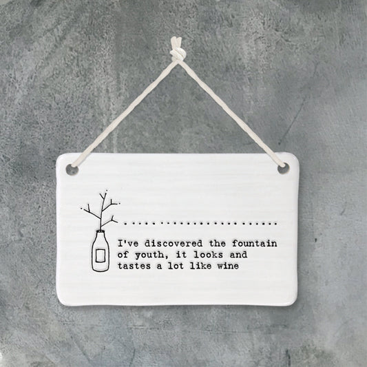 Porcelain Hanging Pic - 'Fountain Of Youth'