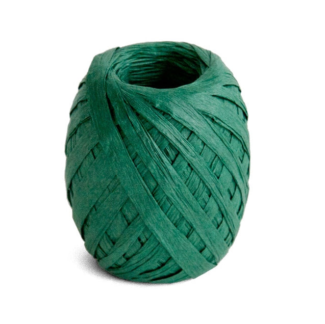 Raffia Ribbon - Dark Green