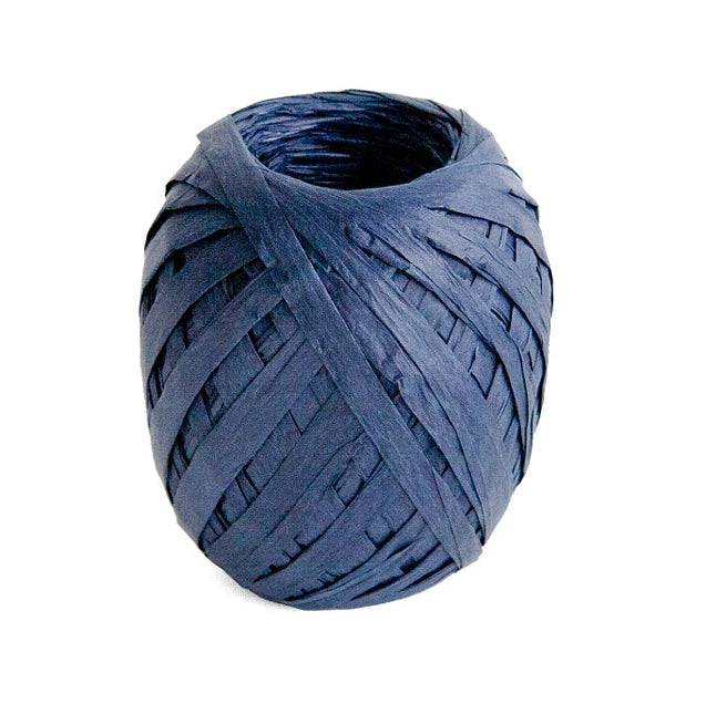 Raffia Ribbon - Indigo Blue