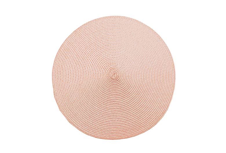 Circular Ribbed Placemat - Dusty Pink