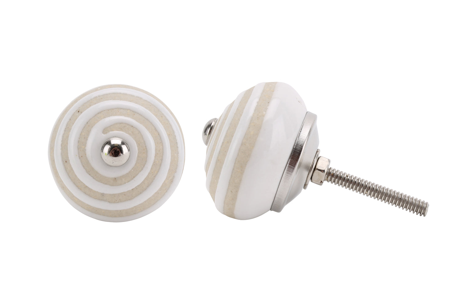 Natural Swirl Ceramic Drawer Pull