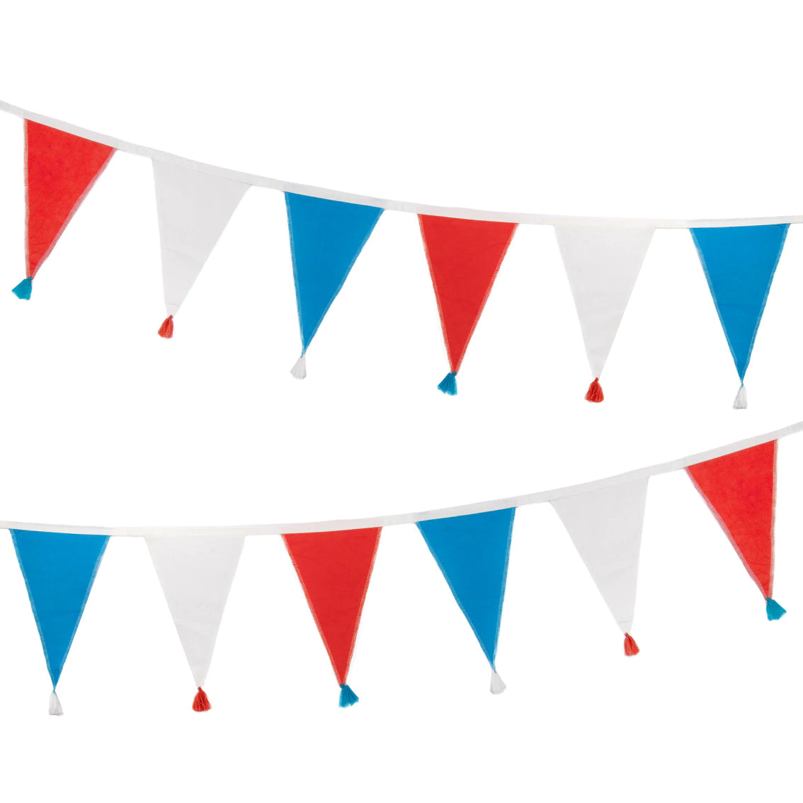 Red, White & Blue Fabric Bunting