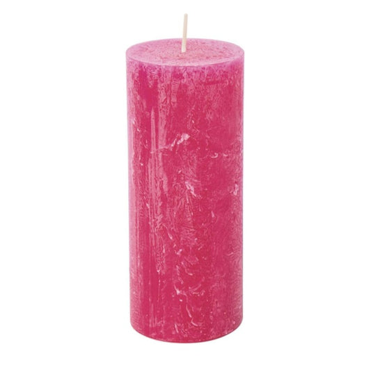 Pillar Candle - Bright Pink
