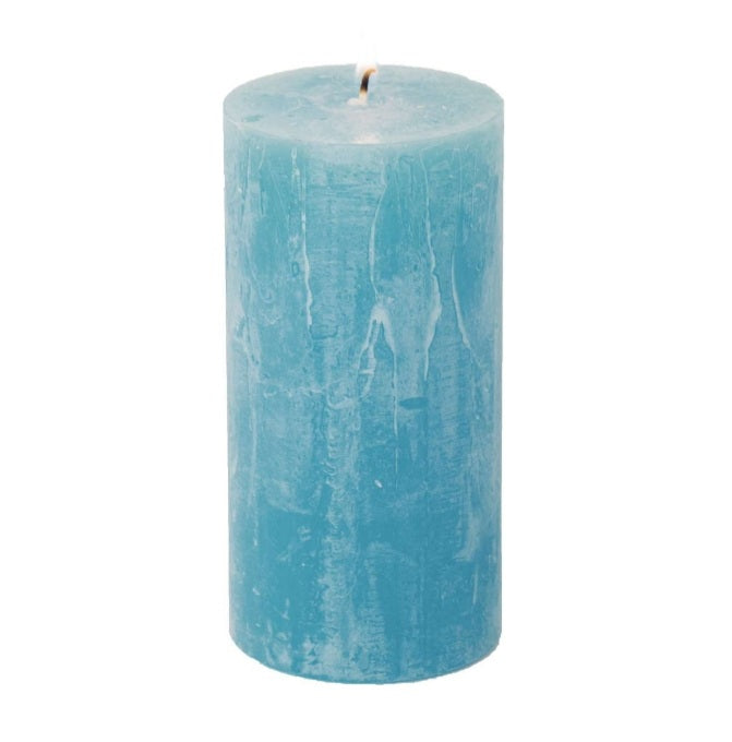 Pillar Candle - Turquoise Blue