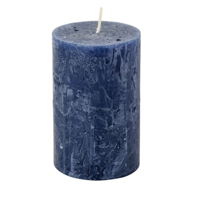 Pillar Candle Dark Blue Just Delights Cornwall