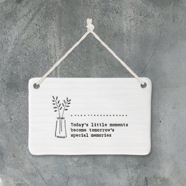 Porcelain Hanging Pic - 'Today's Little Moments'