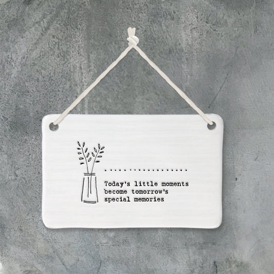 Porcelain Hanging Pic - 'Today's Little Moments'