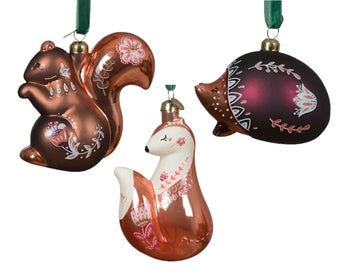 Set of 3 Hanging Woodland Animals