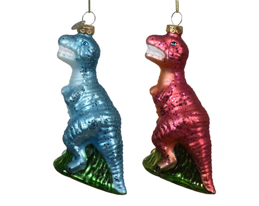 Hanging Glass Dinosaur - Assorted Colours