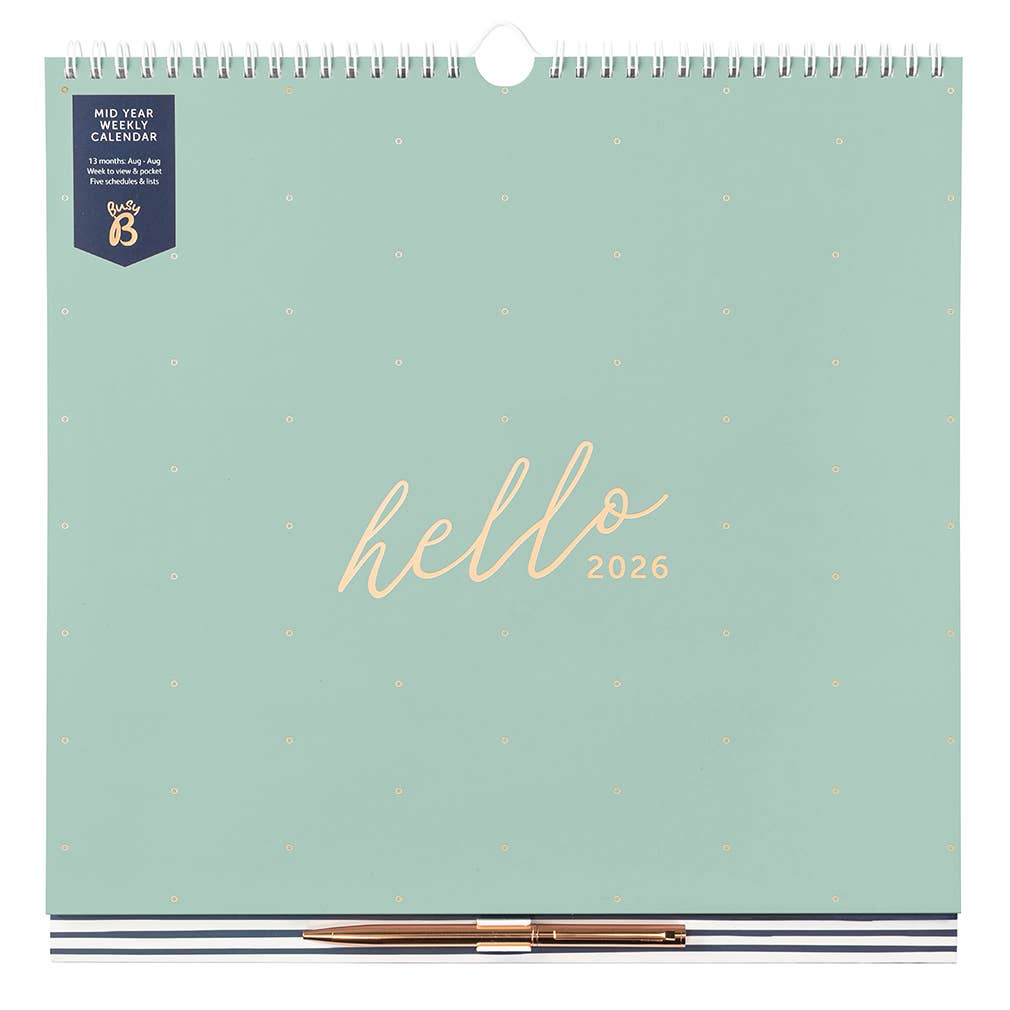 2026 Weekly Family Calendar, 5 Schedules, Lists & Pen