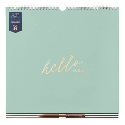 2026 Weekly Family Calendar, 5 Schedules, Lists & Pen