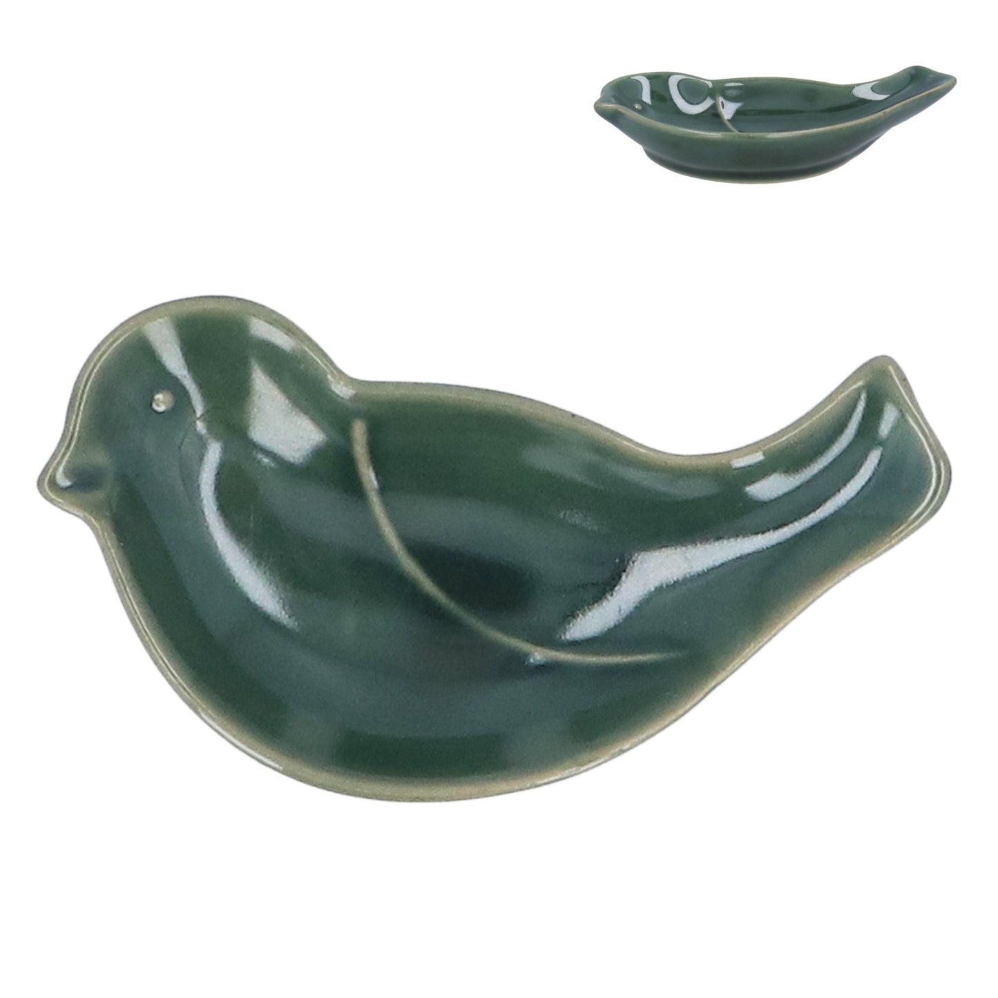 Mini Green Bird Dish
