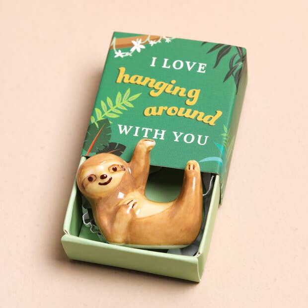 Tiny Matchbox Ceramic Tokens: Sardine