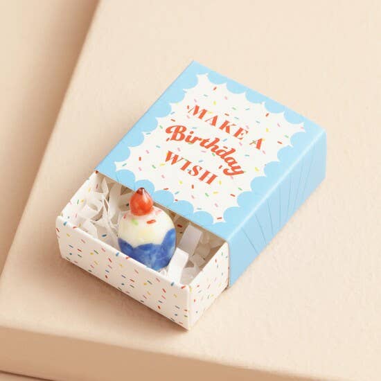 Tiny Matchbox Ceramic Tokens: Clover