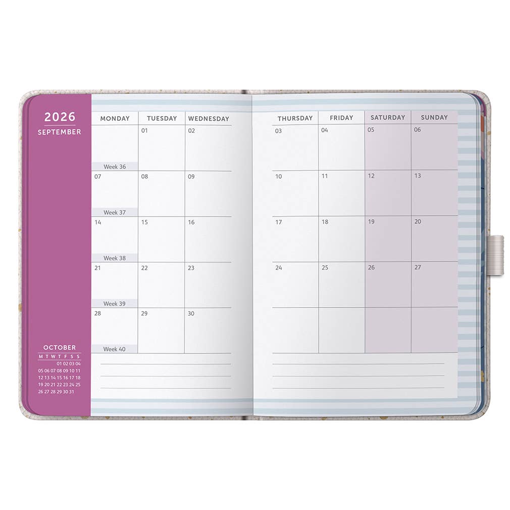 2026 A6 Diary, Weekly Planner, To-Do Lists & Notes | Gold