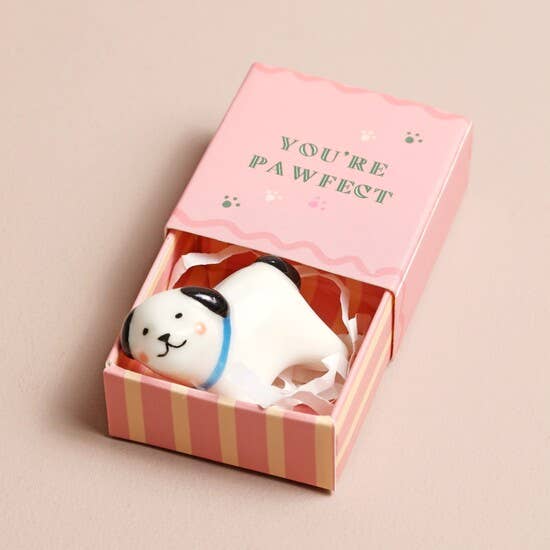 Tiny Matchbox Ceramic Tokens: Bear