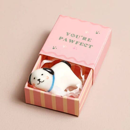 Tiny Matchbox Ceramic Tokens: Sardine
