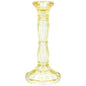 Glass Candlestick - Pastel Yellow