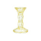 Small Glass Candlestick - Pastel Yellow