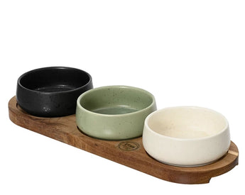 Tapas Set (Small Dishes on Wooden Board)