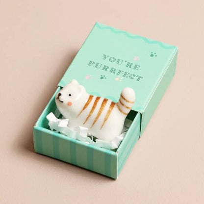 Tiny Matchbox Ceramic Tokens: Bear