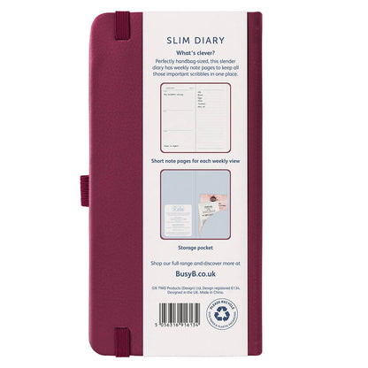 2026 Slim Diary | Weekly Pocket Diary & Planner | Busy B