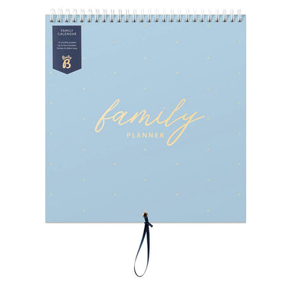 2026 Family Wall Calendar - 5 Schedules & Storage Pockets