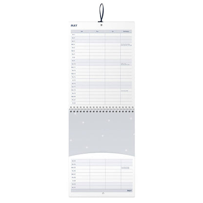 2026 Couples Wall Calendar with Monthly Pockets & Stickers