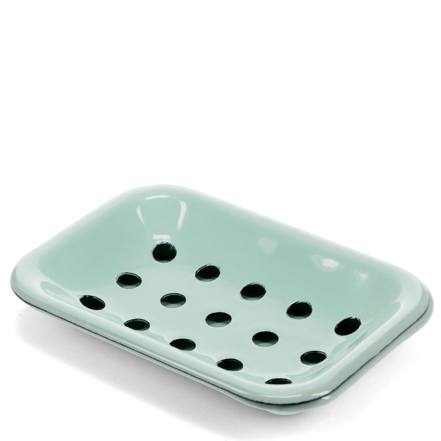Enamel Soap Dish - Green