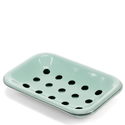 Enamel Soap Dish - Green