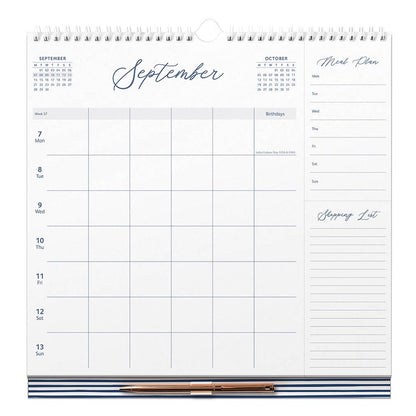 2026 Weekly Family Calendar, 5 Schedules, Lists & Pen