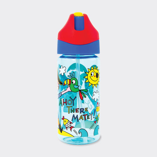 Children's Water Bottle With Straw - Pirate