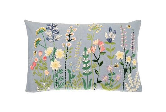 Meadow Embroidered Cushion