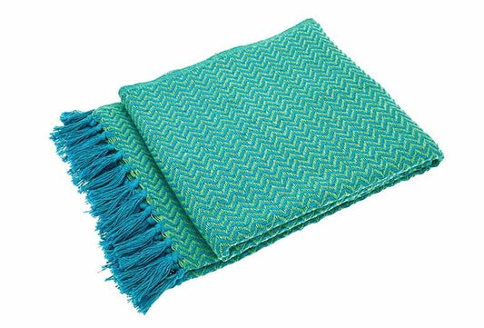Festival Throw - Blue & Green