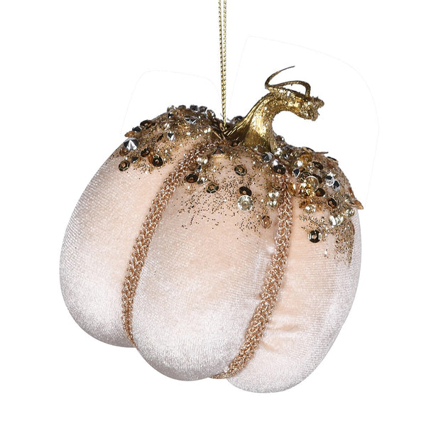 Hanging Gold Sequin Pumpkin